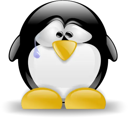 Linux Png Image Web Icons Sad Linux Penguin Linux Png