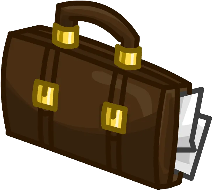 Brief Case Club Penguin Suitcase Png Brief Case Icon