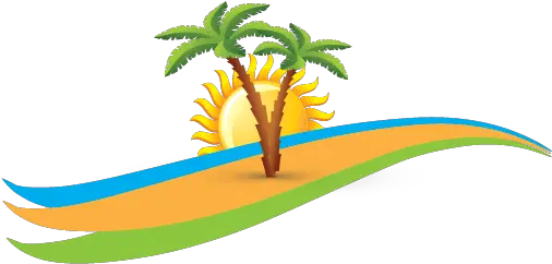 Island Palm Logo Template Design Clip Art Png Palm Tree Logo