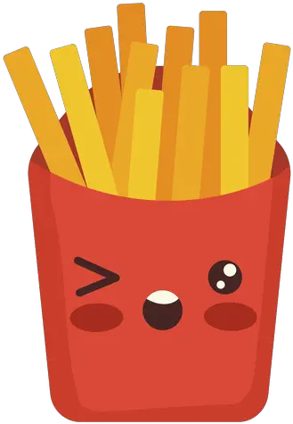 Transparent Png Svg Vector File Kawaii Papas Fritas Dibujo French Fries Transparent