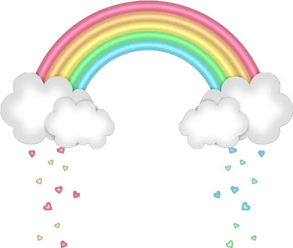 Rainbow Pastel Clipart Illustration Png Pastel Rainbow Png