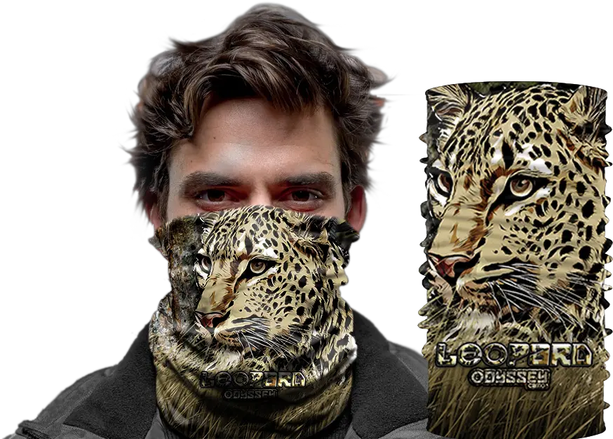 Face Wear Grass Leopard Carp Fishing Buff Png Leopard Png