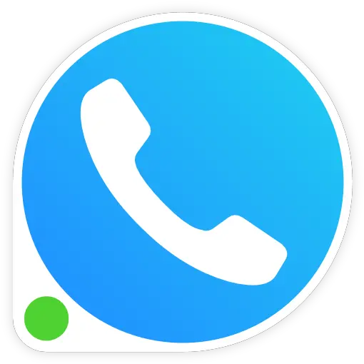 Zangi Messenger Round Blue Phone Icon Png Hd Phone Icon