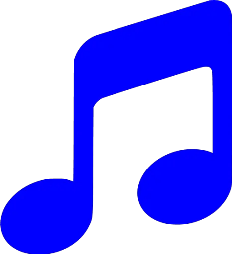 Blue Music 2 Icon Music Note Color Blue Png Music Icon Facebook