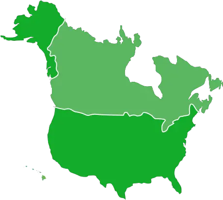 Download Hd Map Of Us And Canada Us And Canada Icon North America Transparent Png Us Icon