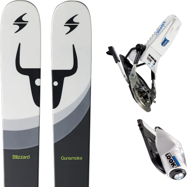 Blizzard Gunsmoke 2017 Look Pivot 18 B115 White 2016 39 Sur Ekosport Blizzard 2017 Skis Png Gun Smoke Png