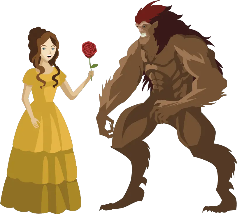 Beauty And The Beast Pantomime Active Centres Illustration Png Beauty And The Beast Png