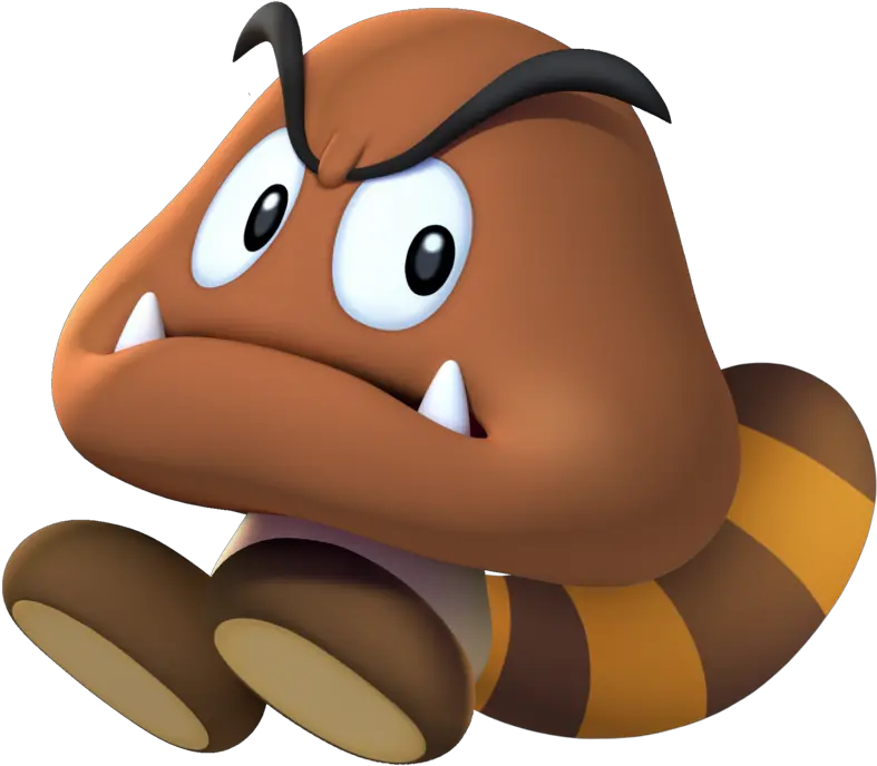 Tanooki Goomba Artwork Goomba Mario Bros Png Goomba Png