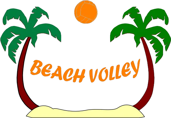 Free Small Volleyball Cliparts Download Clip Art Silhouette Palm Tree Logo Png Volleyball Clipart Transparent Background