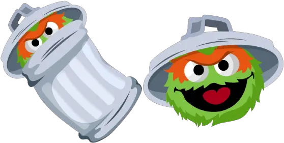 Sesame Street Oscar The Grouch Cursor Cartoon Png Oscar The Grouch Png