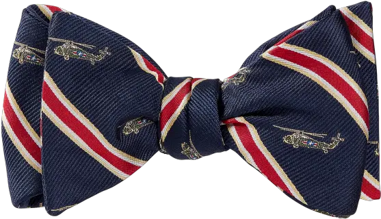 Navy Helicopter Bow Tie Png Red