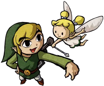 The Wind Waker Link Link And Fairy Wii Zelda Wind Waker Link Fairy Png Fairy Png