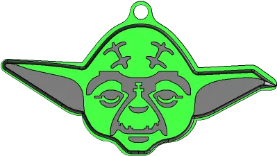 Mini Yoda Keychain 3d Model 3dcaddesignwork Thangs Yoda Png Yoda Icon