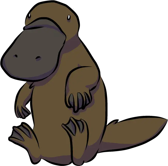 A Platypus Platypus Cartoon Drawing Png Platypus Png