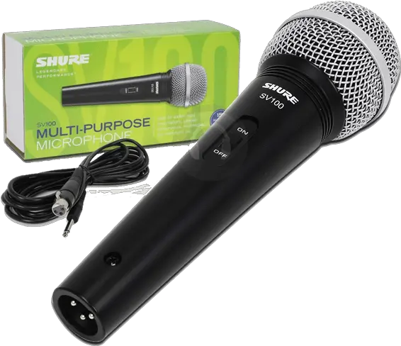 Microphone Shure Sv100 Shure Sv 100 Mic Png Microfono Png