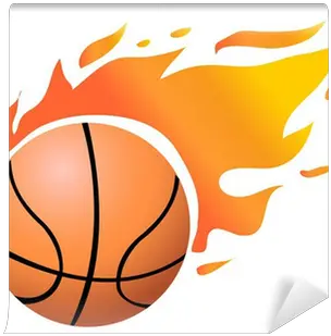 Vector Flaming Basketball Wall Mural U2022 Pixers We Live To Change Flaming Basketball Png Flaming Basketball Png