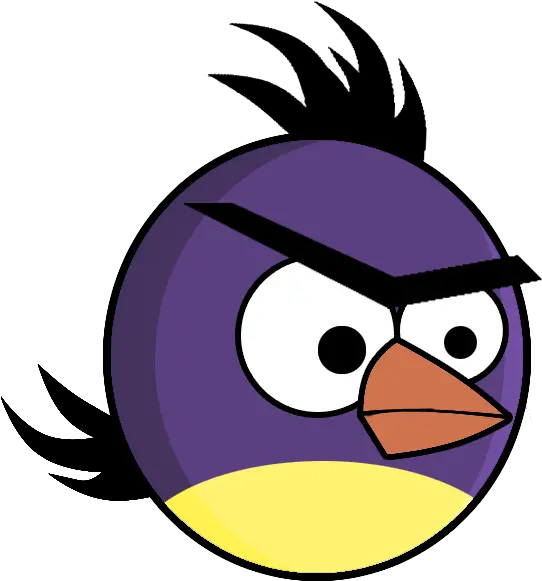 Purple Angry Bird By Demoskomicron Angry Bird Purple Bird Purple Angry Birds Drawing Png Angry Bird Png