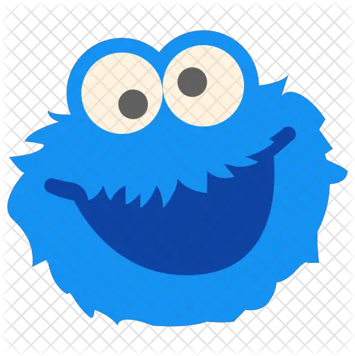 Cookie Monster Icon Of Flat Style Cookie Monster Icon Png Cookie Monster Transparent