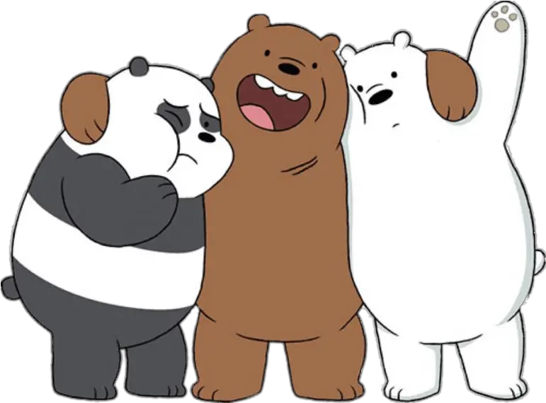 We Bare Bears Hugging Transparent Png We Bare Bears Png Hug Png