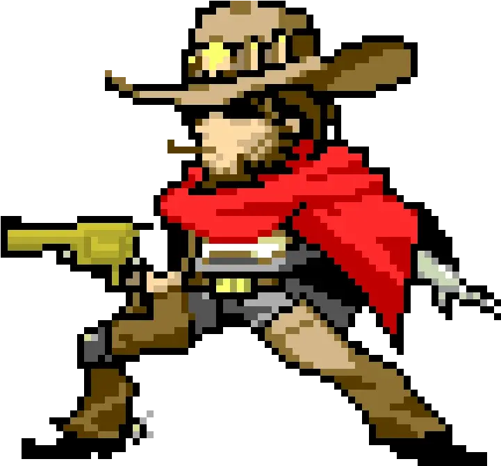 Overwatch Mccree Pixel Spray Clipart Planetario Digital Chimalhuacan Png Mccree Png