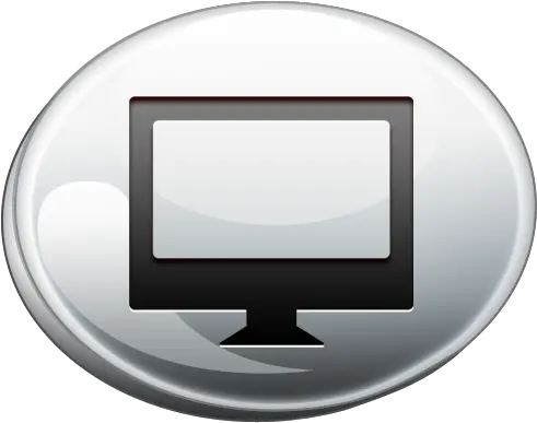 Computer Silver Icon Png Clipart Image Iconbugcom Circle Pc Icon Png