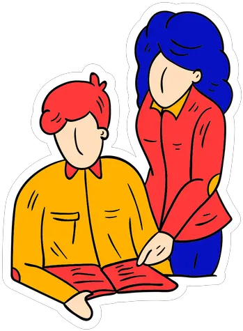 Teacher Student Book Text Trousers Jacket Sketch Teacher With Student Clipart Png Teacher Png