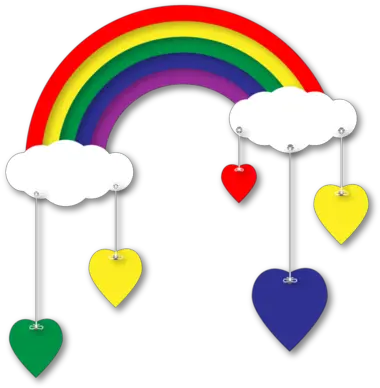 Free Rainbow And Cloud Png With Arcoiris Fondo Nubes Png Rainbow Cloud Png