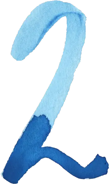 Blue Watercolor Numbers Watercolor Numbers Transparent Png Number 2 Transparent