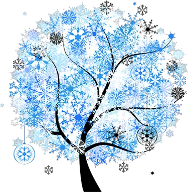 Download Winter Tree Png Blue And Black Tree Cotton And Arbol De Invierno Png Winter Tree Png