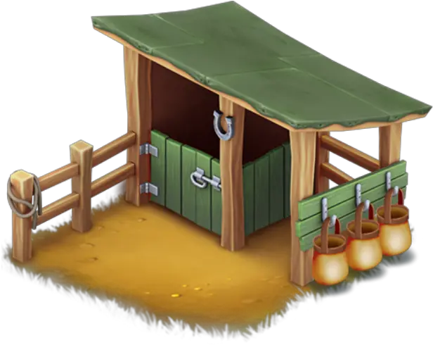 Horse In Stable Hay Day Horse House Png Stable Png