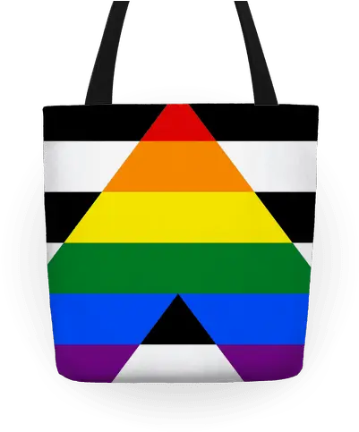 Ally Pride Flag Totes Lookhuman Gay Straight Alliance Flag Png Pride Flag Png