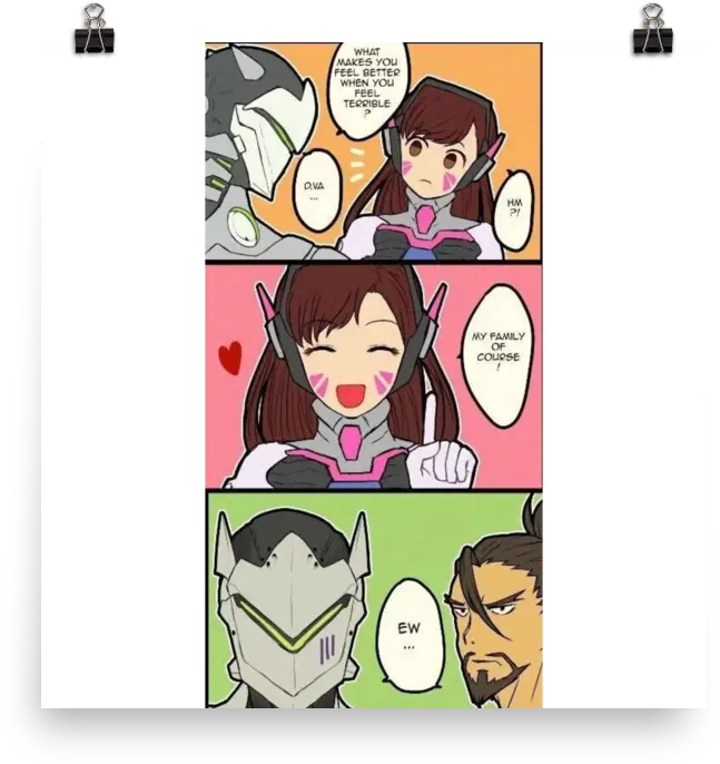 Download Hd Funny Genjihanzo And D Funny D Va Transparent D Va X Genji Comic Png Genji Png