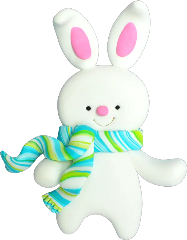 Download Snowman Rabbit Claus Christmas Santa Easter Bunny Porcelana En Frio Png Easter Bunny Png