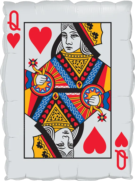 Vezina Party Centre Super Shape Mylar Balloon Queen Of Heart S And Ace Of Spades Queen Of Hearts Playing Card Png Ace Of Spades Card Png