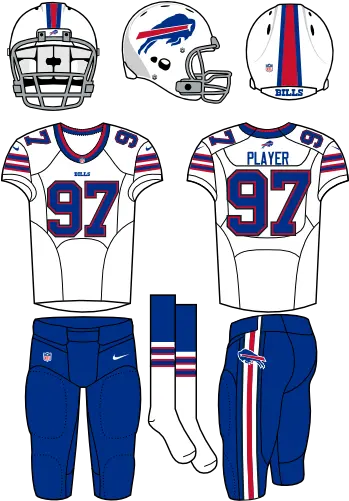 Buffalo Bills Road Uniform Jaguars Football Team Colors Png Buffalo Bills Logo Image
