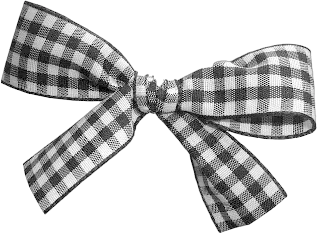 Plaid Ribbon Png Image Png Download Black And White Checkered Ribbon Png White Bow Png