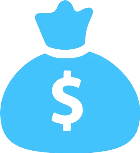 Caribbean Blue Money Bag Icon Free Caribbean Blue Money Money Logo Png Blue Money Bag Transparent