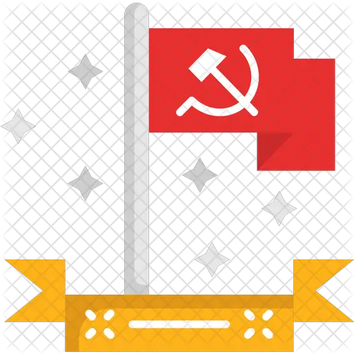 Communist Flag Icon Of Flat Style Graphic Design Png Communist Flag Png