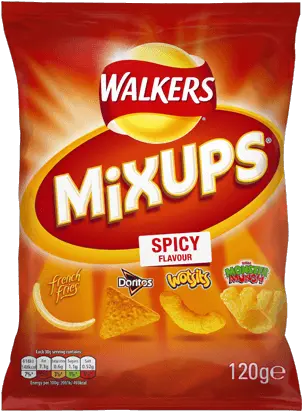 Walkers Mixups Crisps Uk Spicy Mix Up Crisps Png Dorito Logo