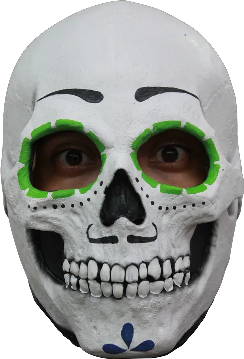 Download Hd Catrin Skull Halloween Mask Sugar Skull Mask Sugar Skull Mask Target Png Skull Mask Png