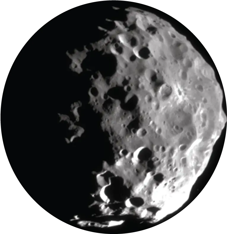 Check Out Cassiniu0027s Jaw Dropping Discoveries Of Saturnu0027s Moon Phoebe Transparent Png Moon Transparent Background