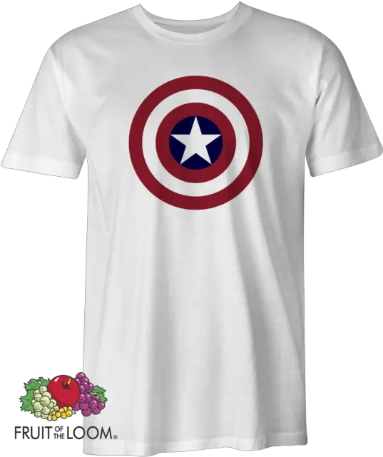 Captain America Mens Adults T Shirt Marvel Comics Super Hero Shield Tshirt S5xl Fruit Of The Loom Png Captain America Comic Png