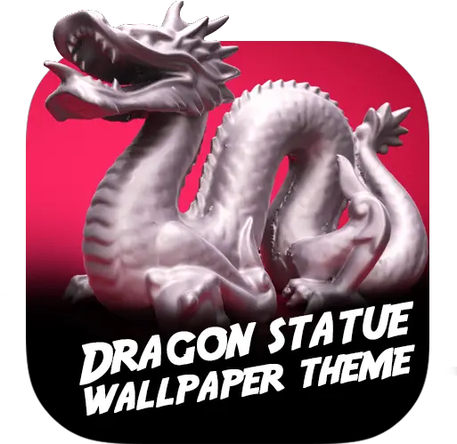 Silver Dragon Statue Red Theme Dragon Png Silver Dragon Icon