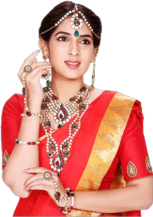 Download Udvaha Bridal Set Collections With Free Bangles Women With Jewellery Png Women Png