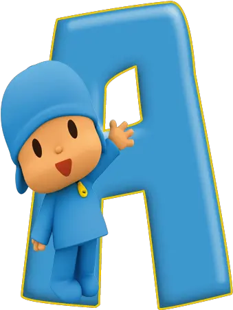 Download Alfabeto Decorativo Pocoyo Png Letras De Pocoyo Tv Pocoyo Png