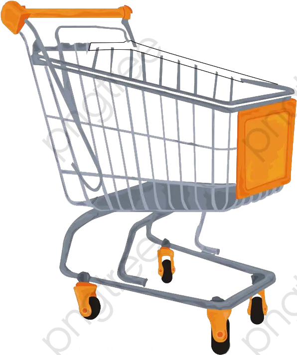 Supermarket Shopping Cart Clipart Customer Shopping Cart Illustration Png Shopping Cart Png
