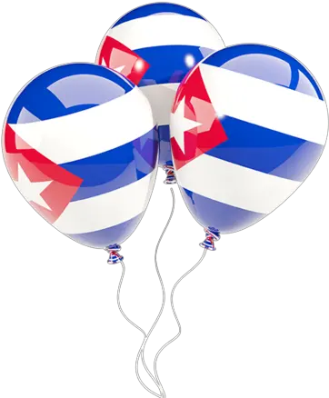 Three Balloons Cuba Balloon Flag Png Cuban Flag Png