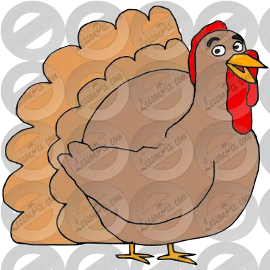 Happy Turkey Picture For Classroom Therapy Use Great Cartoon Png Turkey Clipart Png