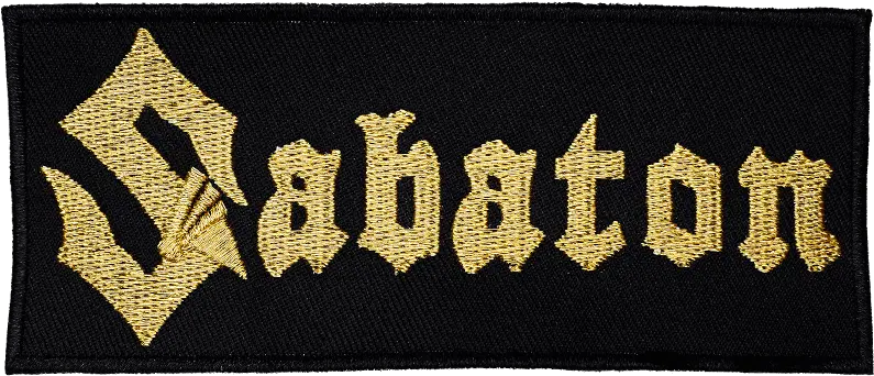 Gold Sabaton Logo Patch Sabaton Patch Png Sabaton Logo