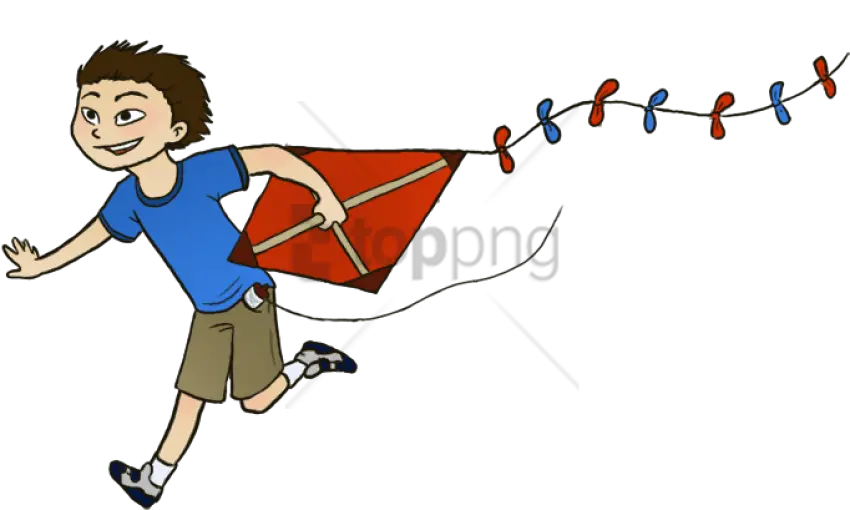 Download Free Png Kite Flying Day Flew A Kite Cartoon Kite Png